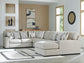 Sofá seccional Laurelgrove de 5 piezas con chaise longue