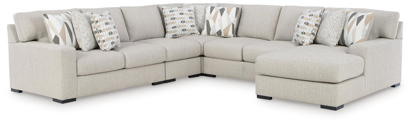 Sofá seccional Laurelgrove de 5 piezas con chaise longue
