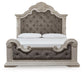 Cama con panel tapizado Bruchandi King