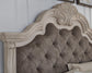 Cama con panel tapizado Bruchandi King