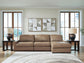 Sofá seccional de 3 piezas Veronella con chaise longue