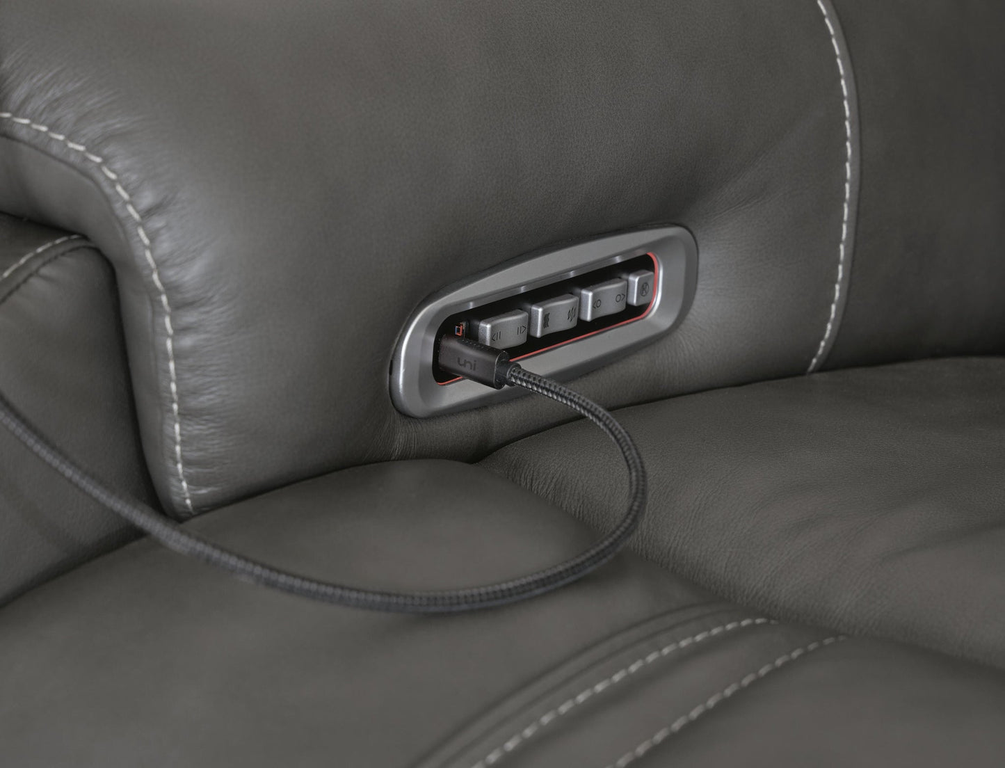 5Z - Sofá seccional reclinable eléctrico de 3 piezas Pittson