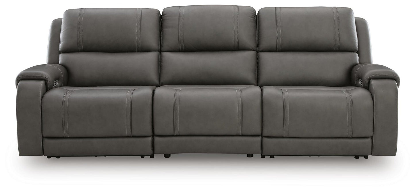 5Z - Sofá seccional reclinable eléctrico de 3 piezas Pittson
