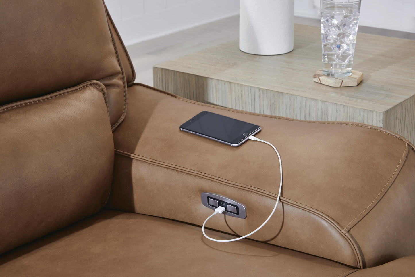 Sofá seccional reclinable eléctrico de 5 piezas DeepWakes