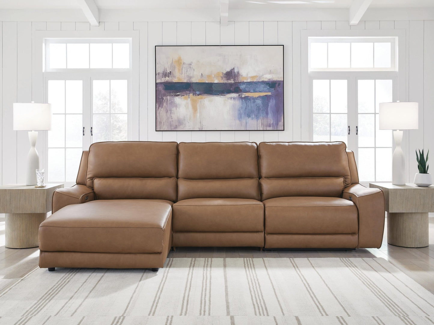 Sofá chaise longue reclinable de 3 piezas DeepWakes