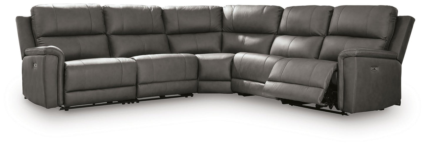 Sofá seccional reclinable eléctrico de 5 piezas Bleckley