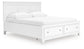 Cama con almacenamiento Fortman California King con panel