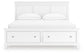 Cama con almacenamiento Fortman California King con panel