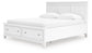 Cama con almacenamiento Fortman California King con panel