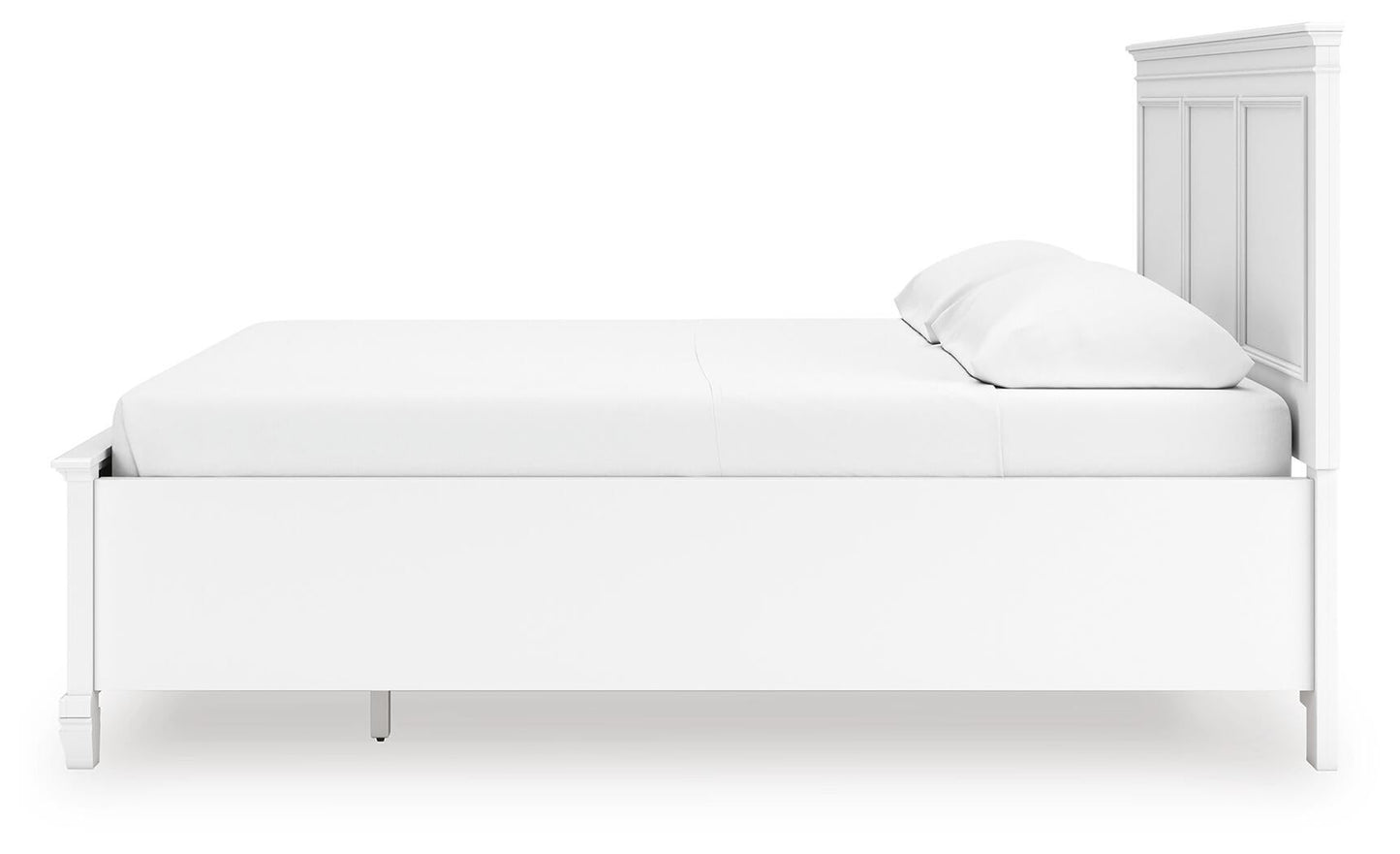Cama con almacenamiento Fortman California King con panel