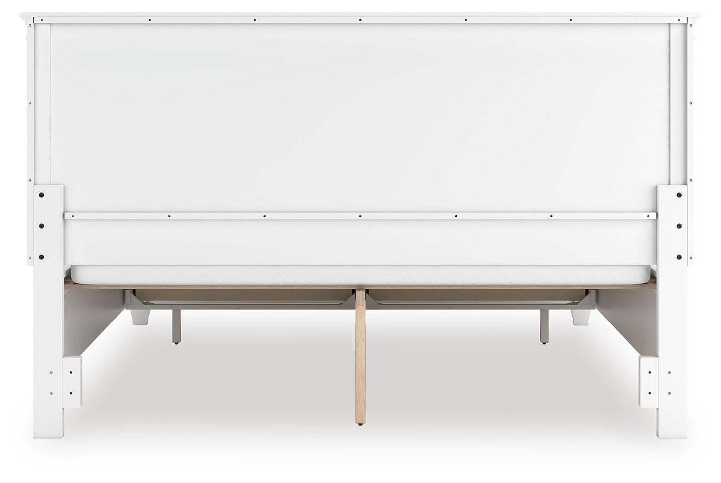 Cama con almacenamiento Fortman California King con panel
