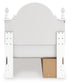 Cama doble tapizada con almacenamiento Kozlani