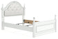 Cama Kozlani Full con panel tapizado