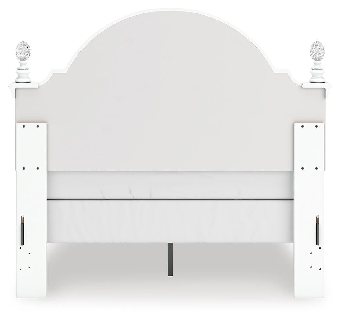 Cama Kozlani Full con panel tapizado