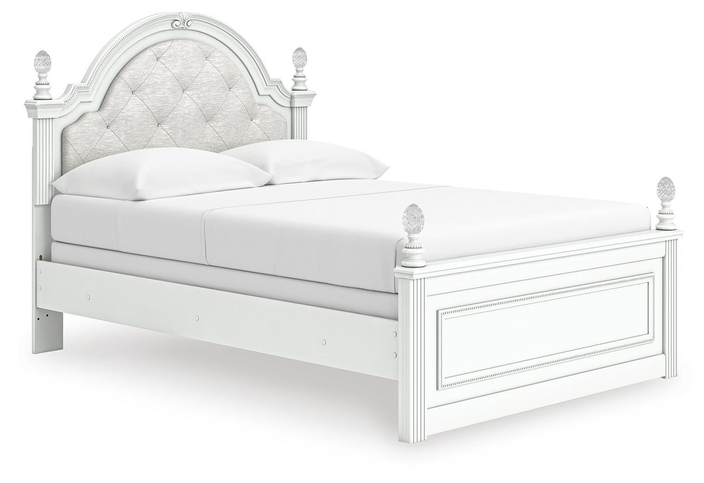 Cama Kozlani Full con panel tapizado