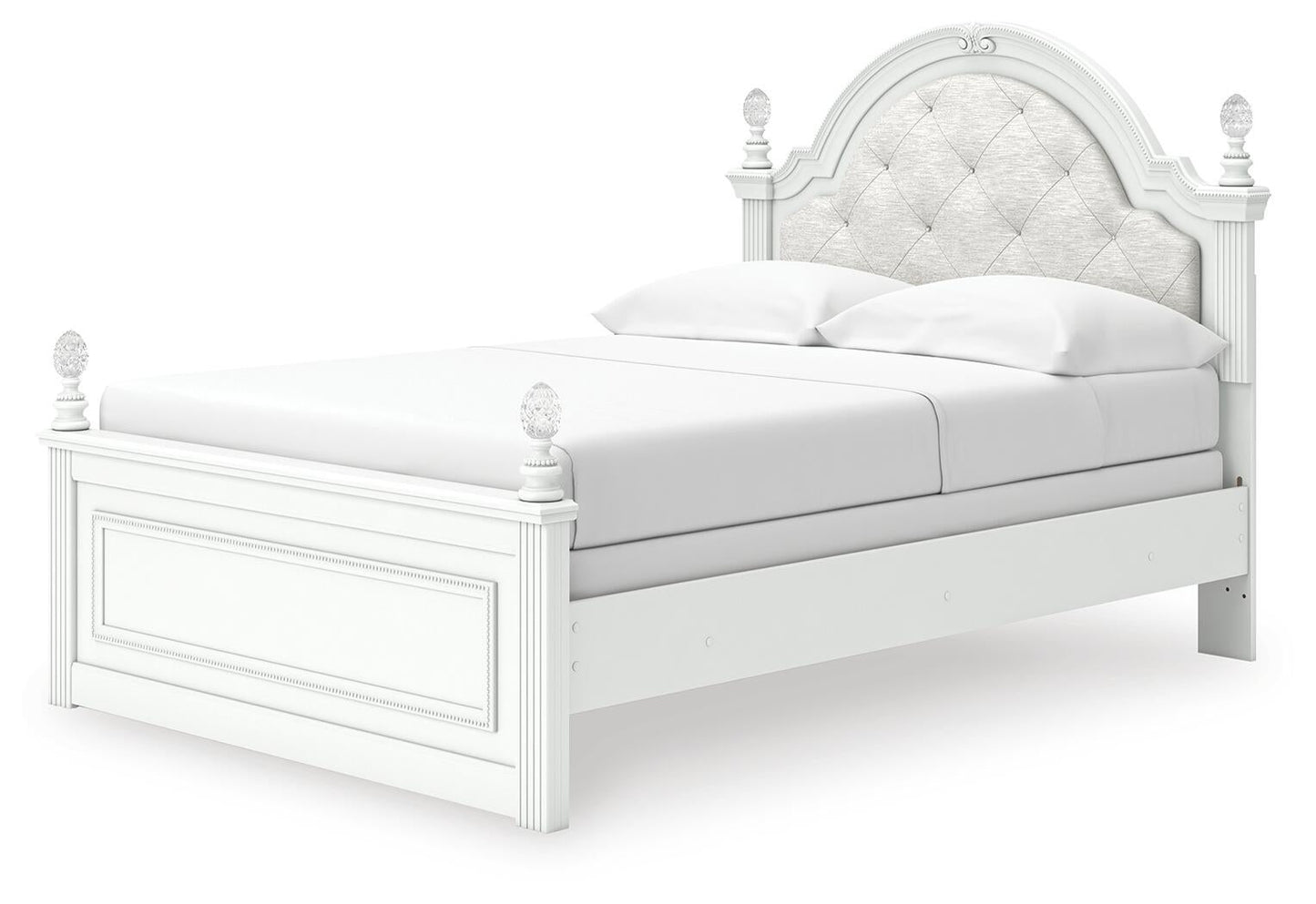 Cama Kozlani Full con panel tapizado