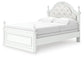 Cama Kozlani Full con panel tapizado