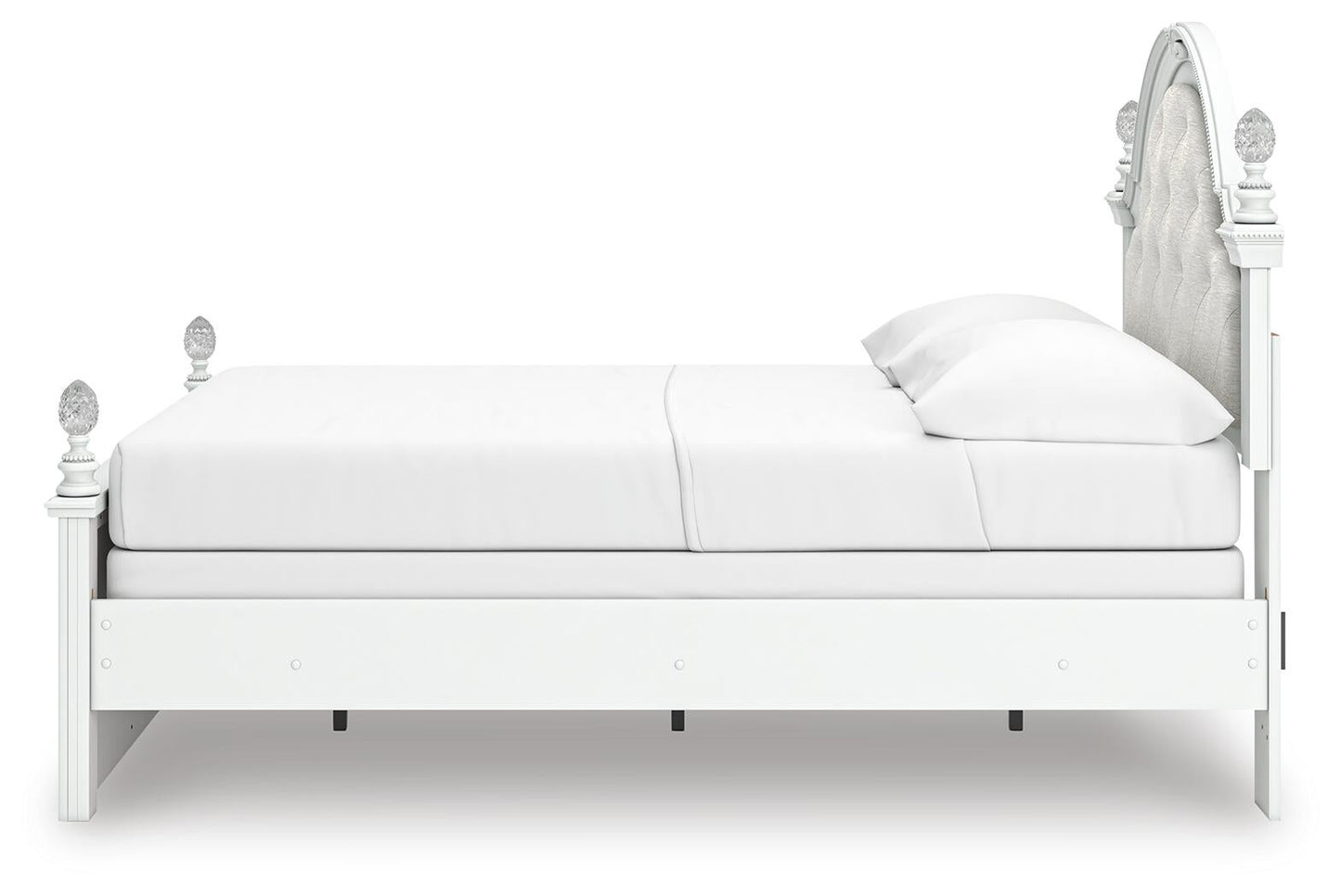 Cama Kozlani Full con panel tapizado
