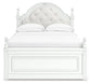 Cama Kozlani con almacenamiento y panel tapizado completo