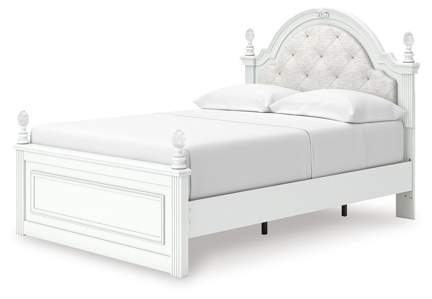 Cama Kozlani con almacenamiento y panel tapizado completo