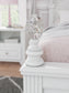 Cama Kozlani Full con panel tapizado