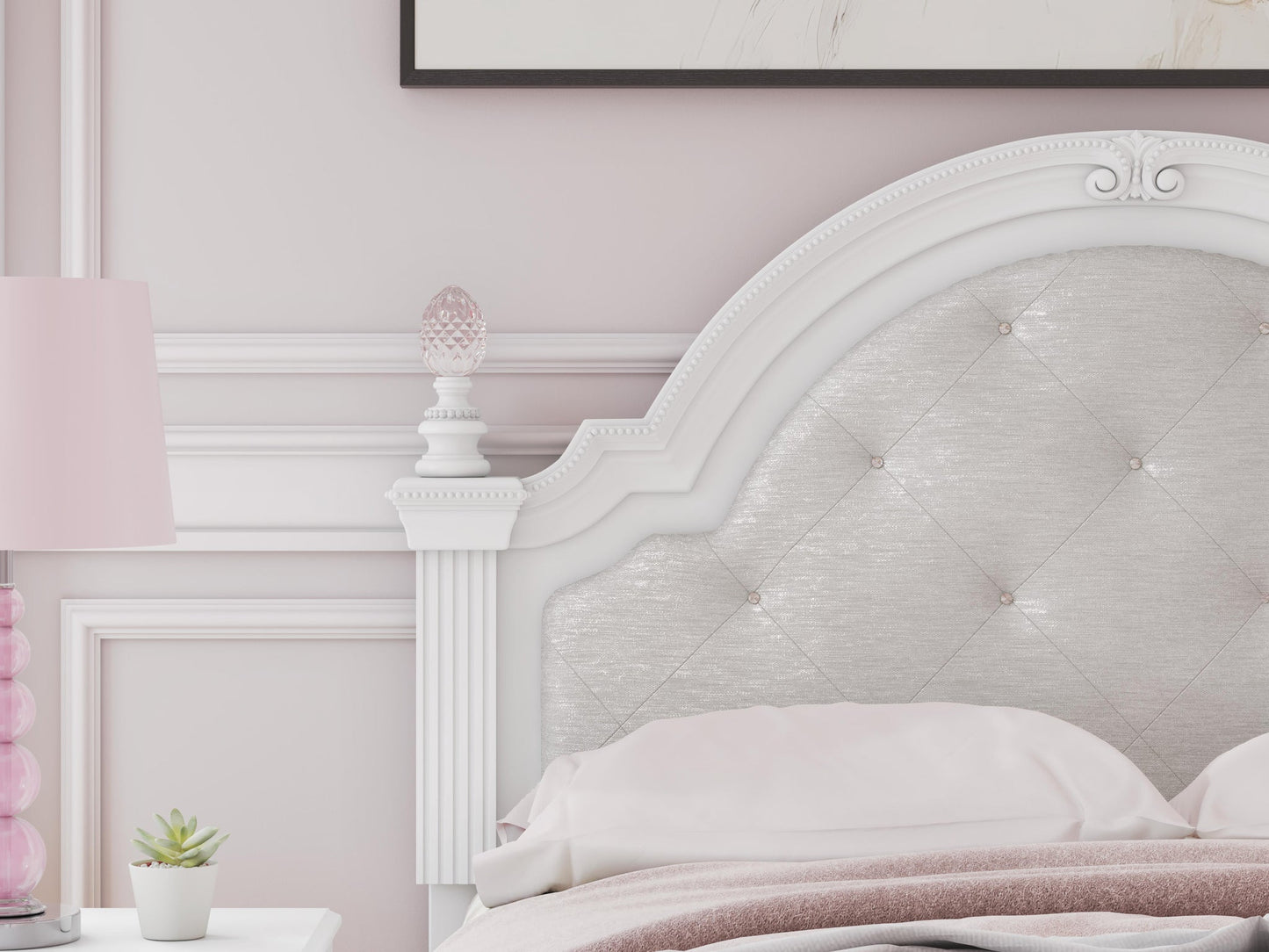 Cama Kozlani con almacenamiento y panel tapizado completo
