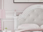 Cama Kozlani con almacenamiento y panel tapizado completo