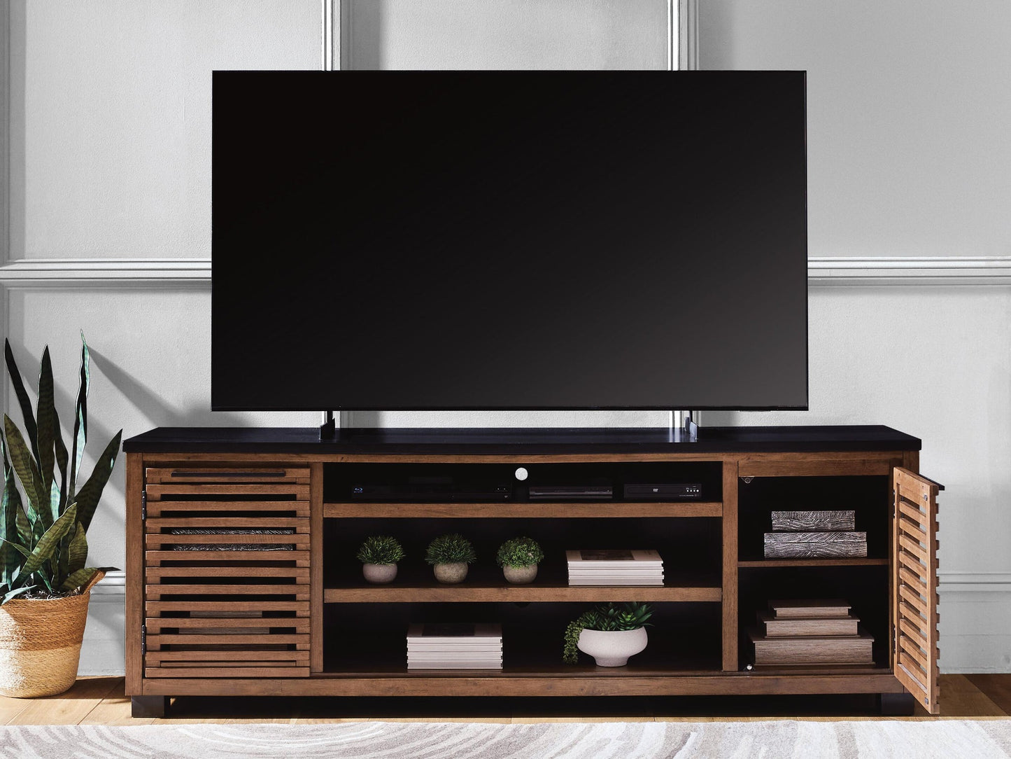 Soporte de TV Kallari XL con opción de chimenea