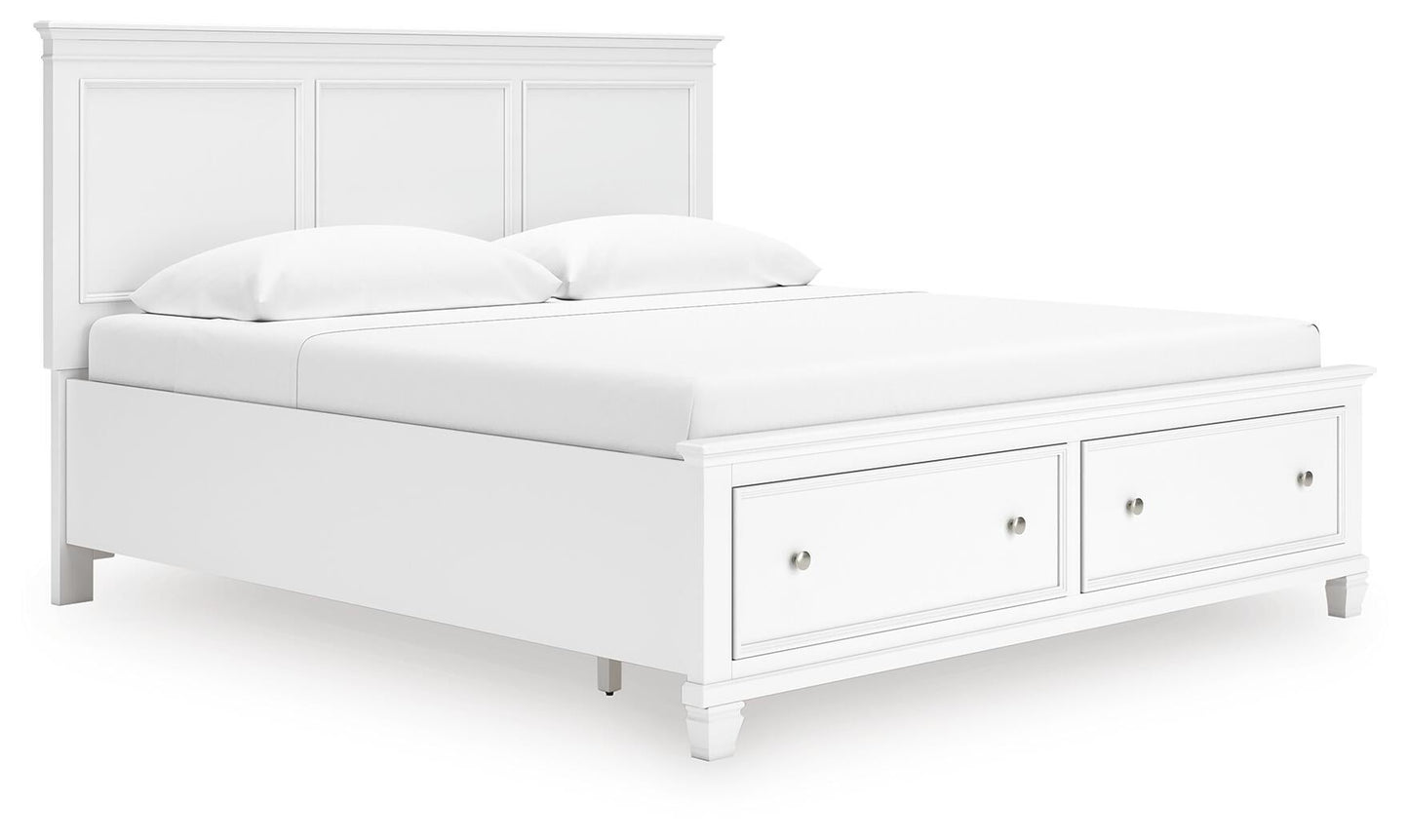 Cama con almacenamiento Fortman King Panel