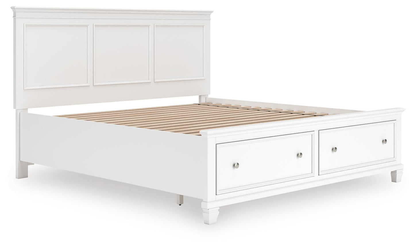 Cama con almacenamiento Fortman King Panel