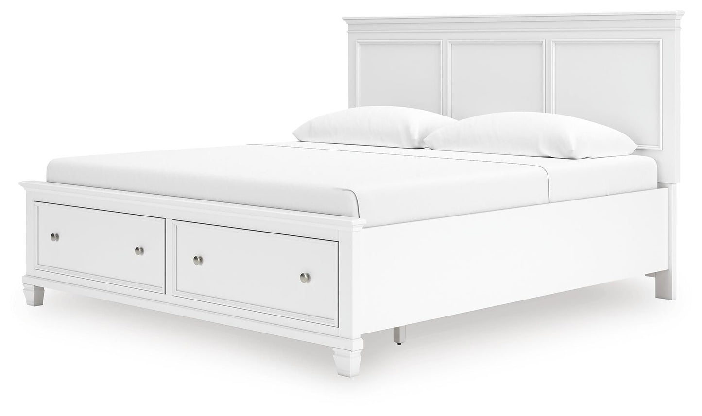Cama con almacenamiento Fortman King Panel
