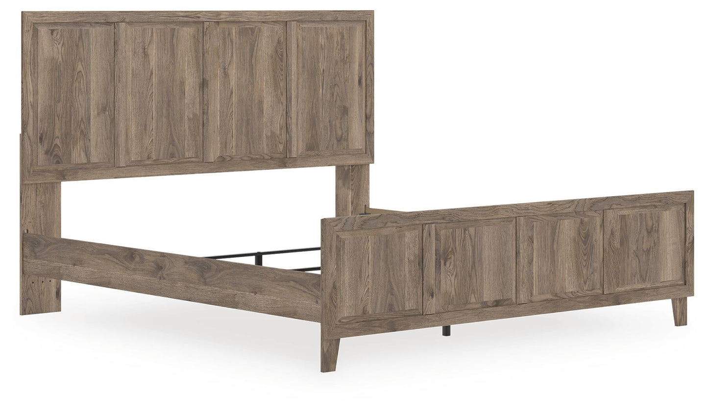 Cama con cabecero tamaño king Rusticott
