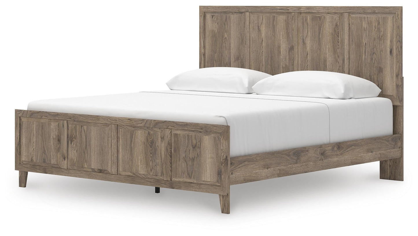 Cama con cabecero tamaño king Rusticott