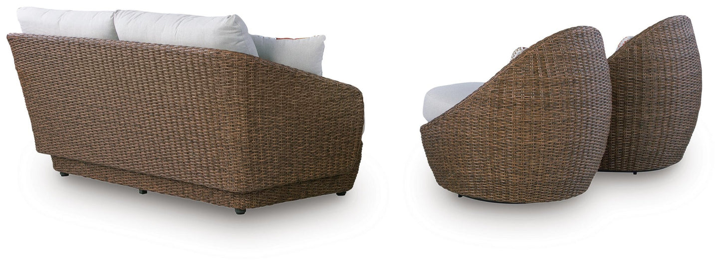 Juego de sillones giratorios/de amor dobles (3/CN)