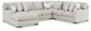 Sofá seccional Laurelgrove de 4 piezas con chaise longue