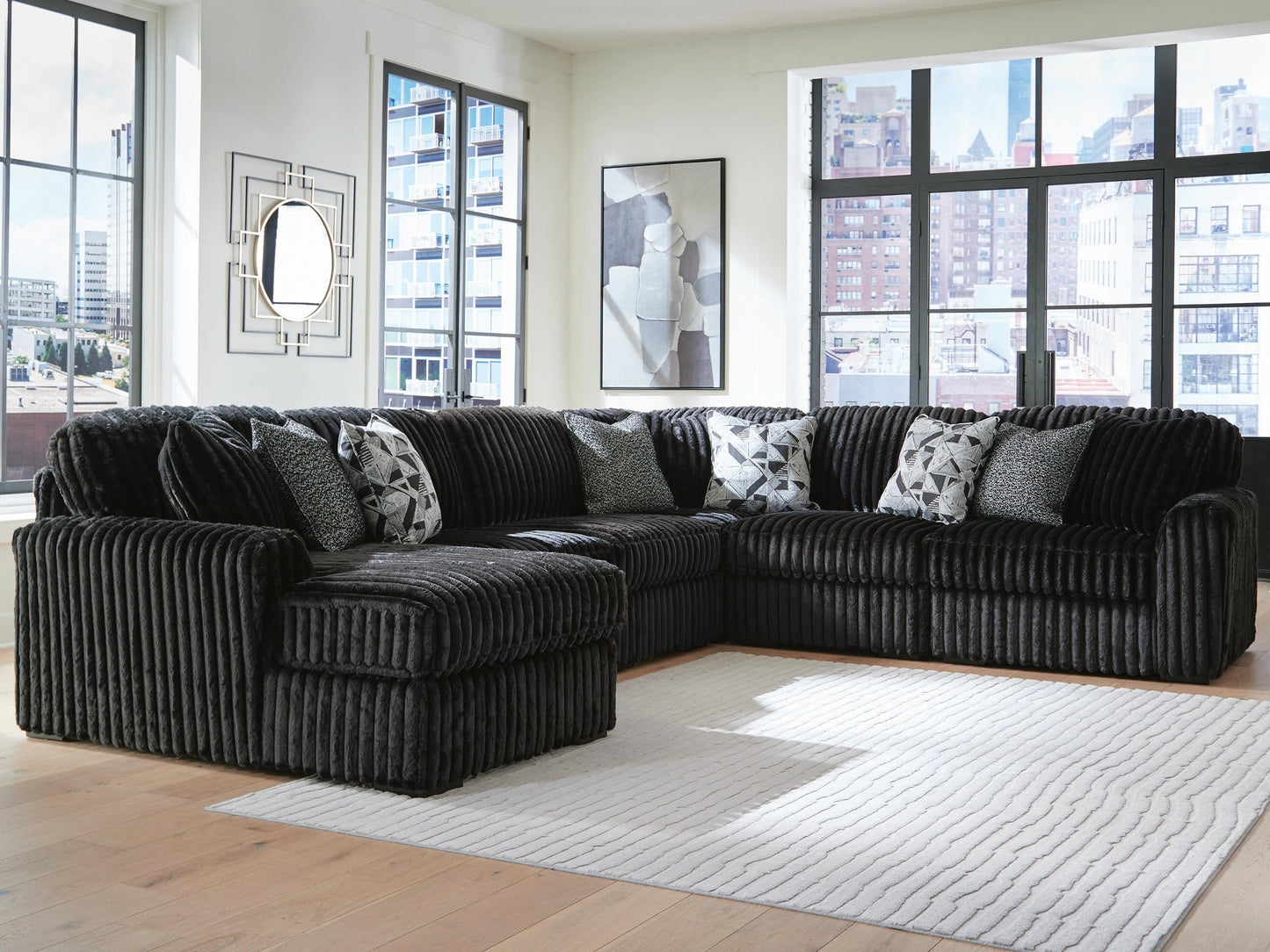 Sofá seccional de 6 piezas Midnight-Madness con chaise longue