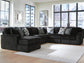 Sofá seccional de 6 piezas Midnight-Madness con chaise longue