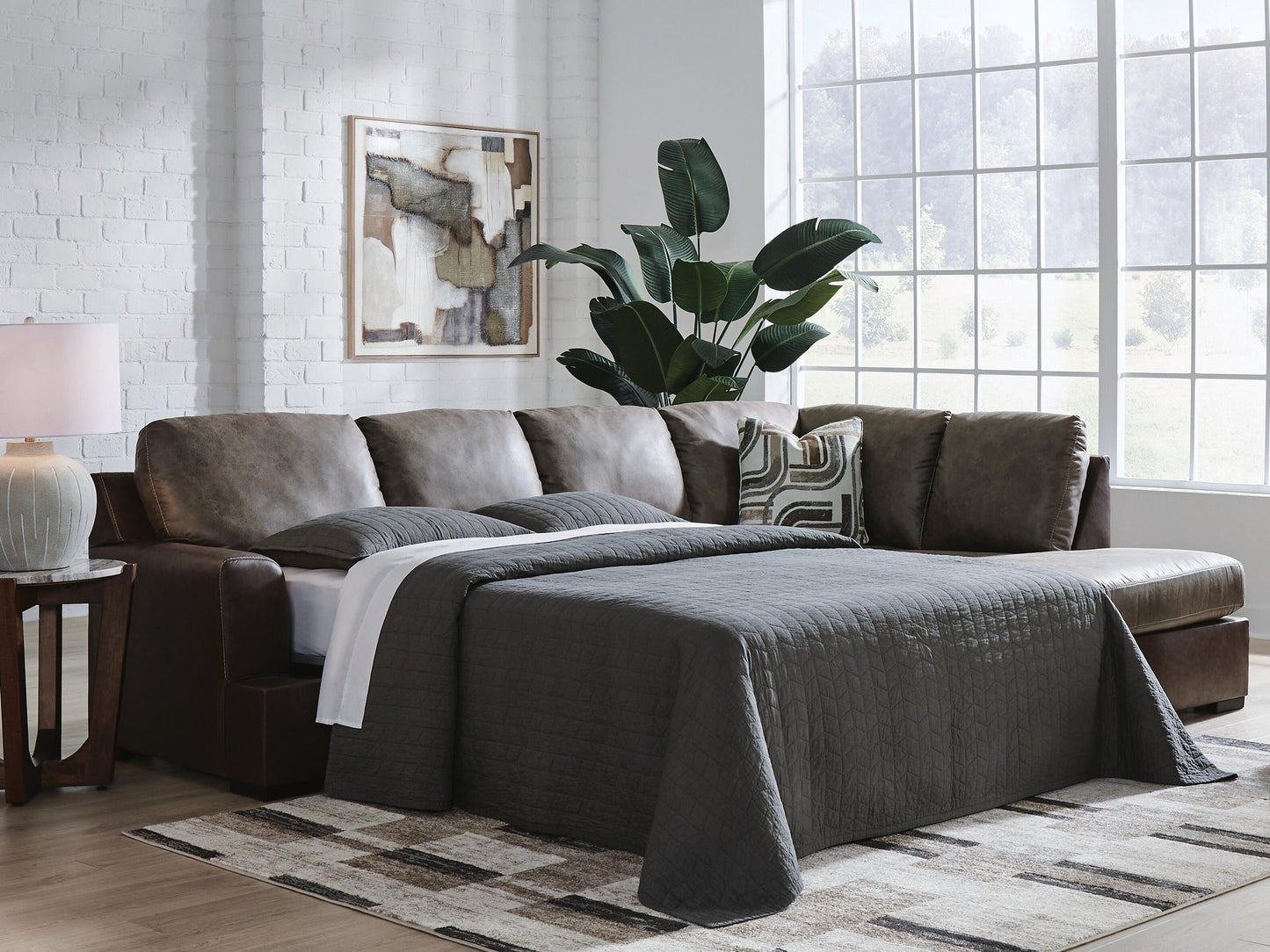 Sofá cama seccional de 2 piezas Castille Way con chaise longue