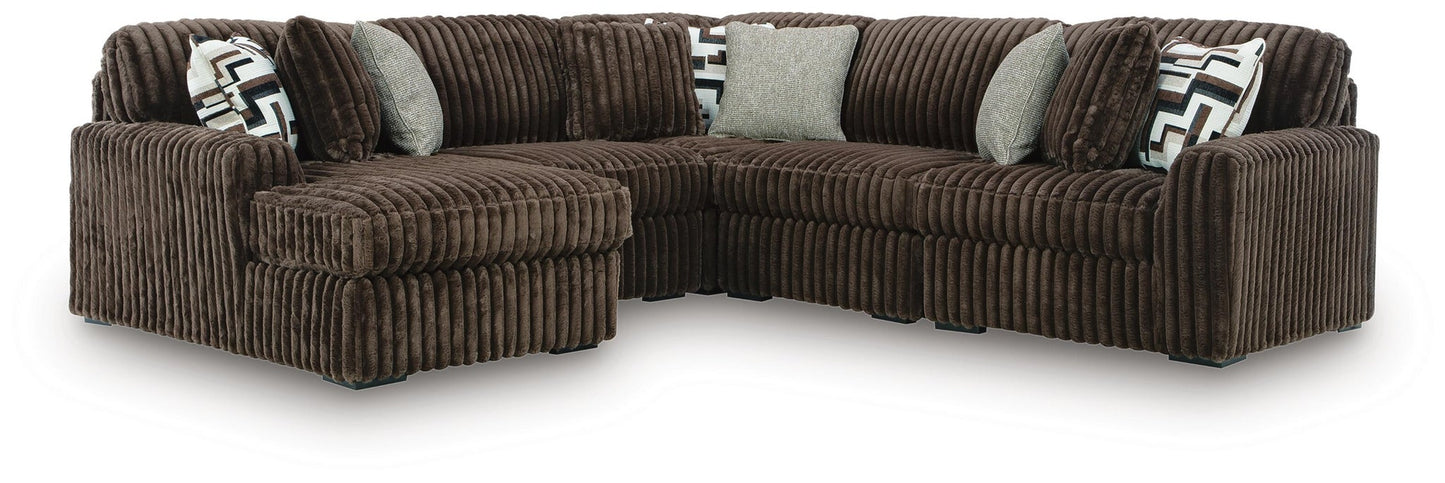 Sofá seccional de 5 piezas Midnight-Madness con chaise longue