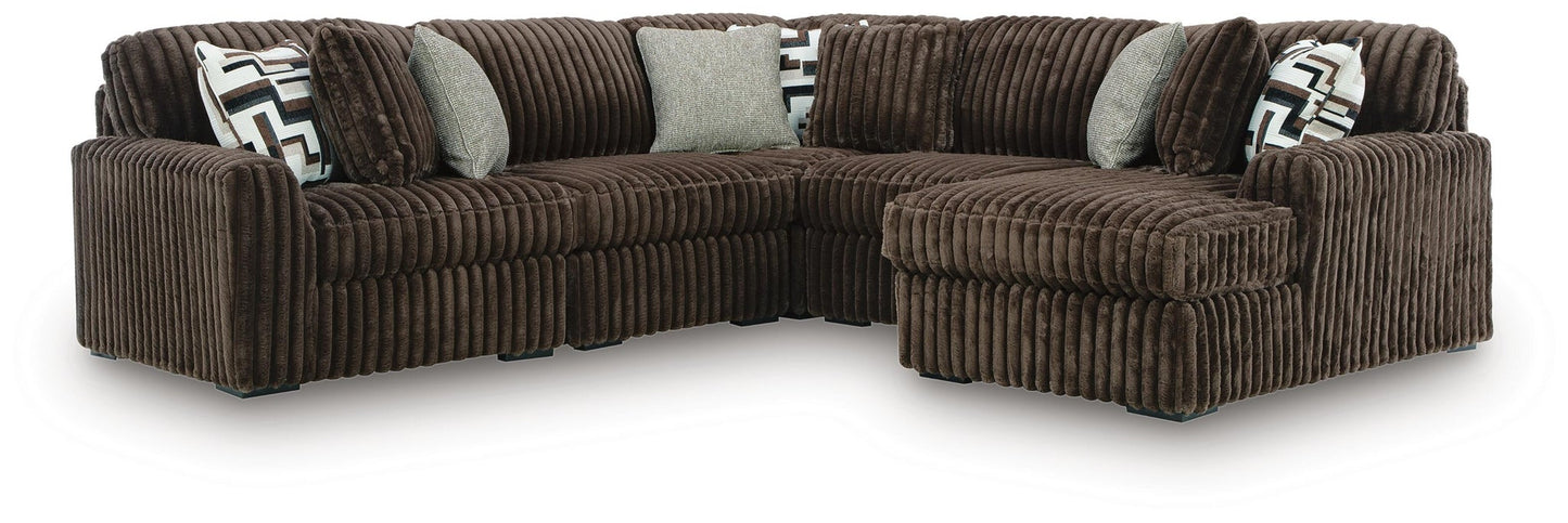 Sofá seccional de 5 piezas Midnight-Madness con chaise longue