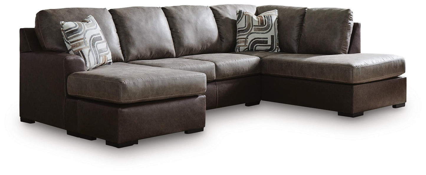 Sofá seccional de 2 piezas Castille Way con chaise longue