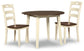 Mesa de comedor Woodanville y 2 sillas