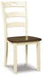 Mesa de comedor Woodanville y 2 sillas