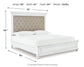 Cama Kanwyn Queen con cabecero y tocador con espejo
