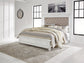 Cama Kanwyn Queen con cabecero y tocador con espejo