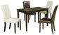 Mesa de comedor Kimonte y 4 sillas