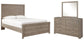 Cama Culverbach de dos camas con tocador con espejo