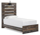 Cama individual Drystan con tocador con espejo