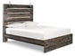 Cama Drystan Queen con cabecero y tocador con espejo