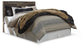 Cabecero Derekson Queen/Full Panel con tocador con espejo